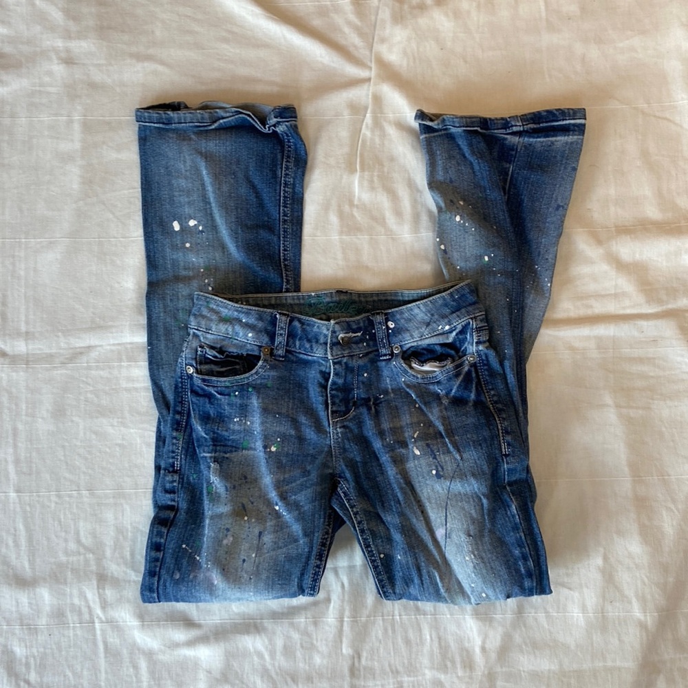 (1/2) Delia’s Paint Splattered Jeans